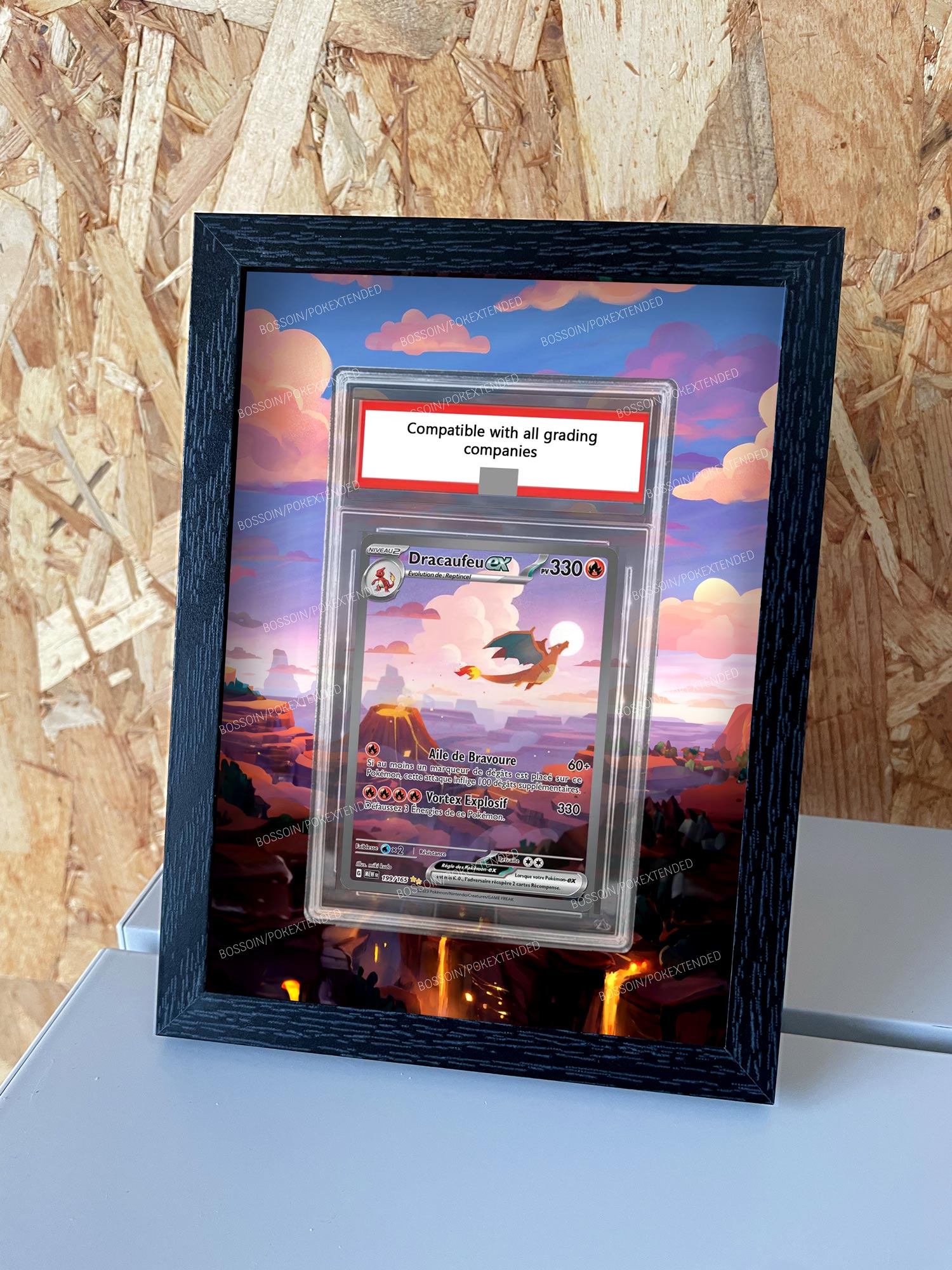 Cadre Pokemon 151 SV2A 201/165 ou 199/165 Charizard Ex / Dracaufeu Ex