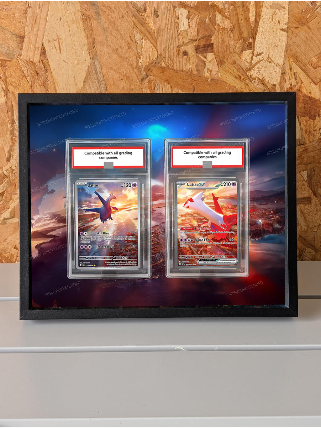 Pokemon Mewtwo GG44 (s12a 221) + Charizard SWSH 262 (s12a 212) Frame / Charizard