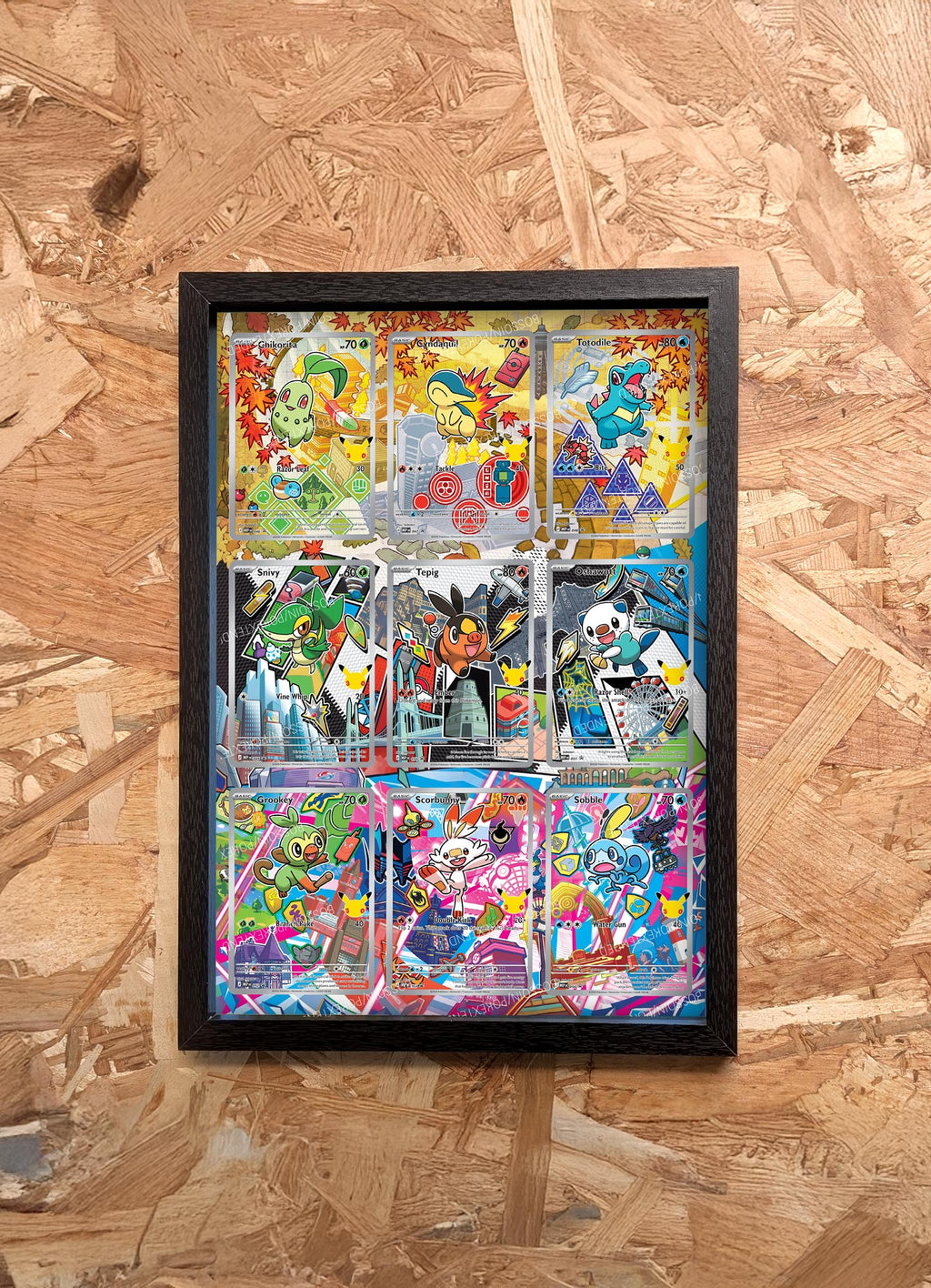Cadre Pokémon 30 ans – Collection Premiers Partenaires Série 2 (20x30 cm)