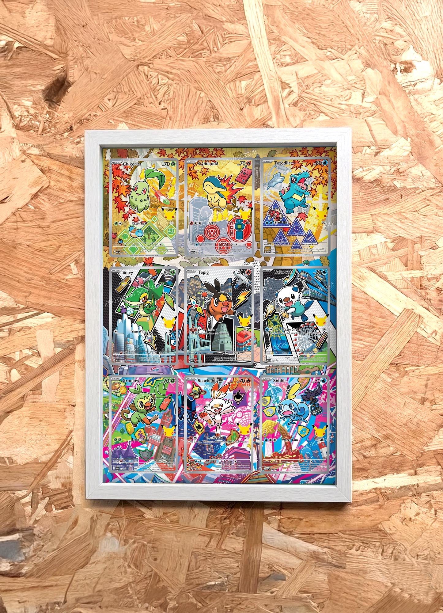 Pokémon 30th Anniversary Frame – First Partner Collection Series 1 (20x30 cm)