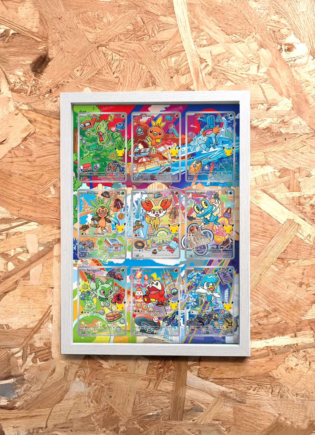 Pokémon 30th Anniversary Frame – First Partner Collection Series 1 (20x30 cm)