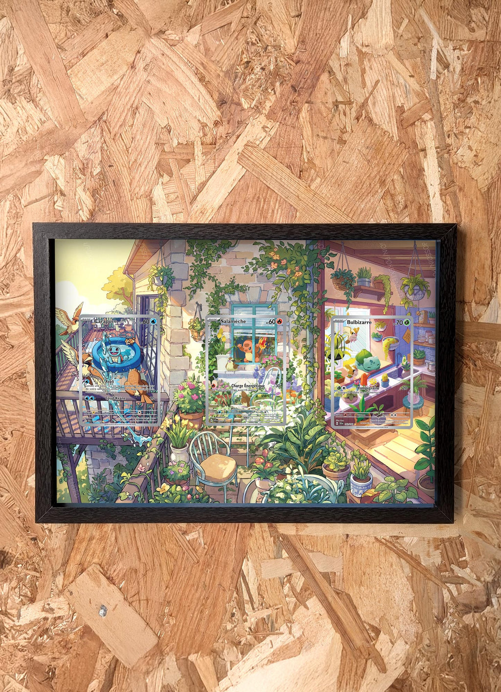 Pokémon Trio Frame SVP 044 SCR 148 SCR 143 / Charmander Bulbasaur Squirtle