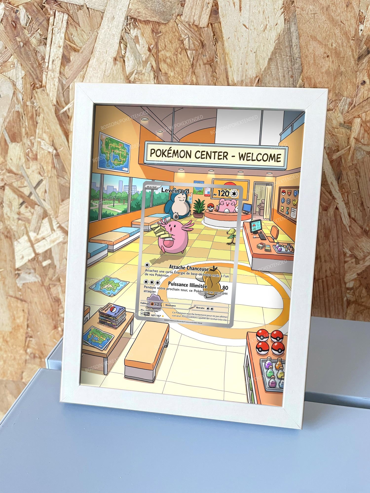 Pokemon Card Frame TWM 187 / sv6 113 / Leveinard / Chansey