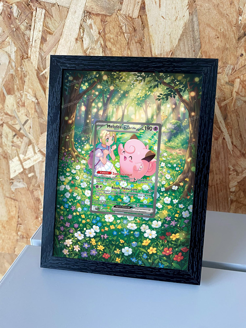 Cadre Pokemon JTG 184 / sv9 126 / Mélofée ex de Lilie / Lillie's Clefairy ex