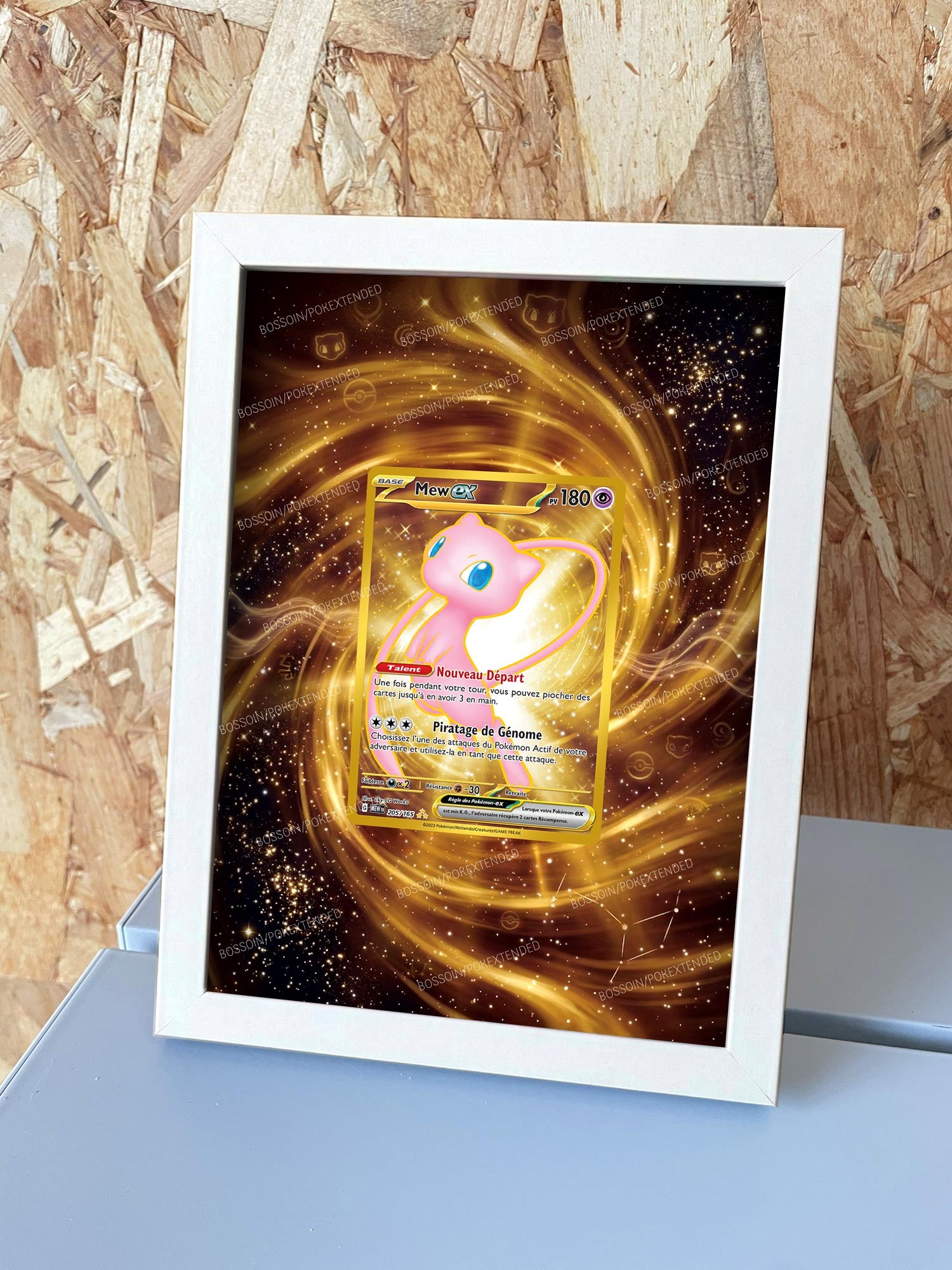 Cadre Pokemon 151 / MEW 205 / sv2a 208 / Mew Gold
