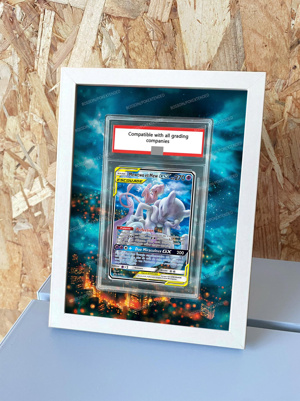 Cadre Pokemon SM191 / Mewtwo et Mew GX