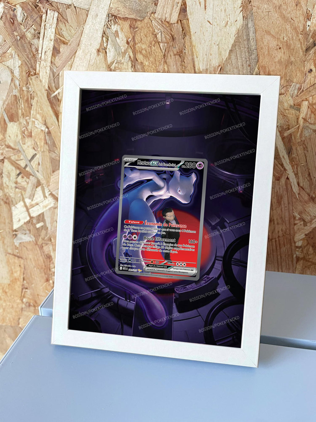 Cadre Pokemon  ASC 281 / m2a 237 / Mewtwo ex de la Team Rocket / Team Rocket's Mewtwo ex