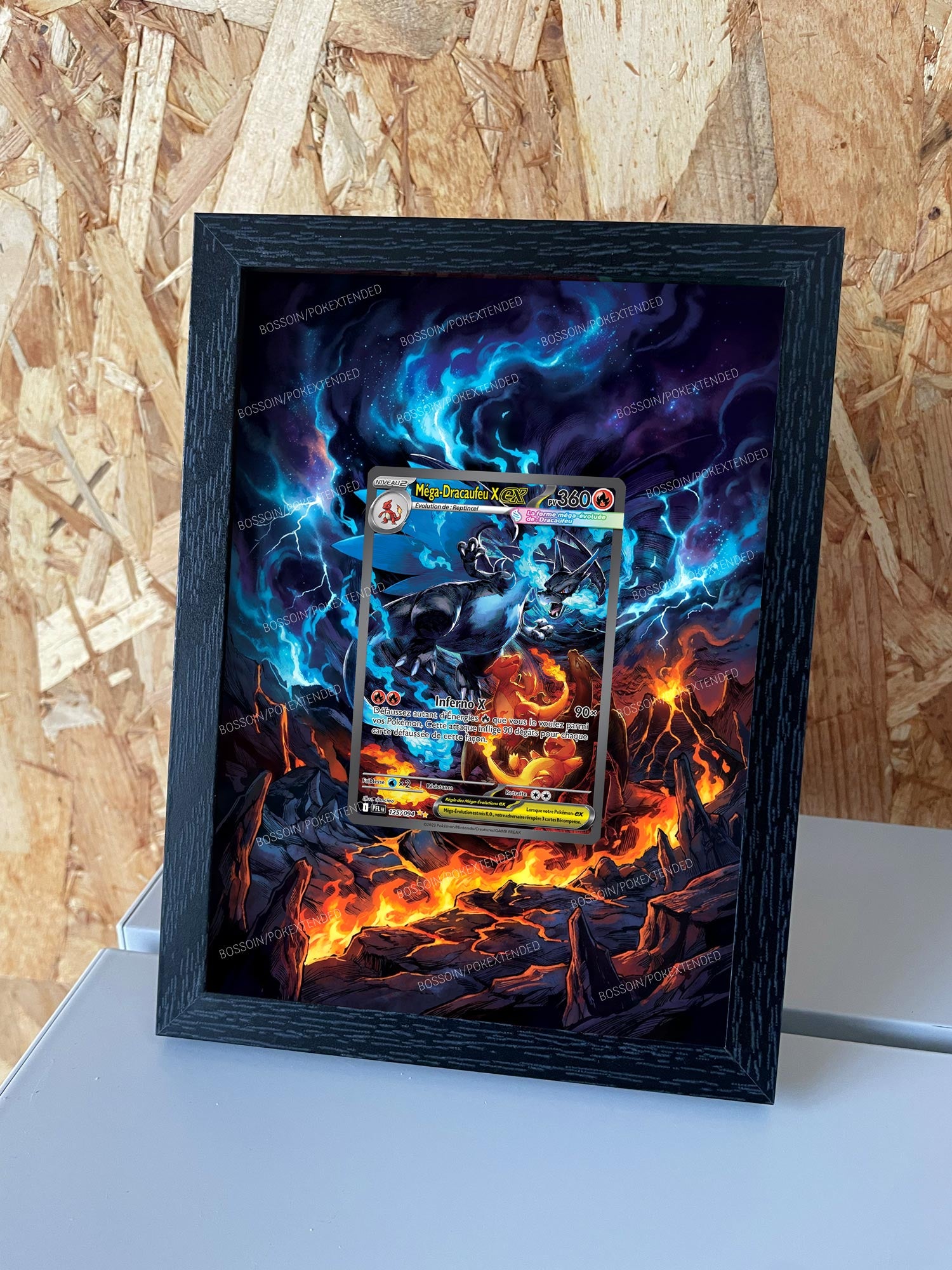 Pokemon Frame PFL 125 / m2 110 / Mega Dracaufeu X ex / Mega Charizard X ex