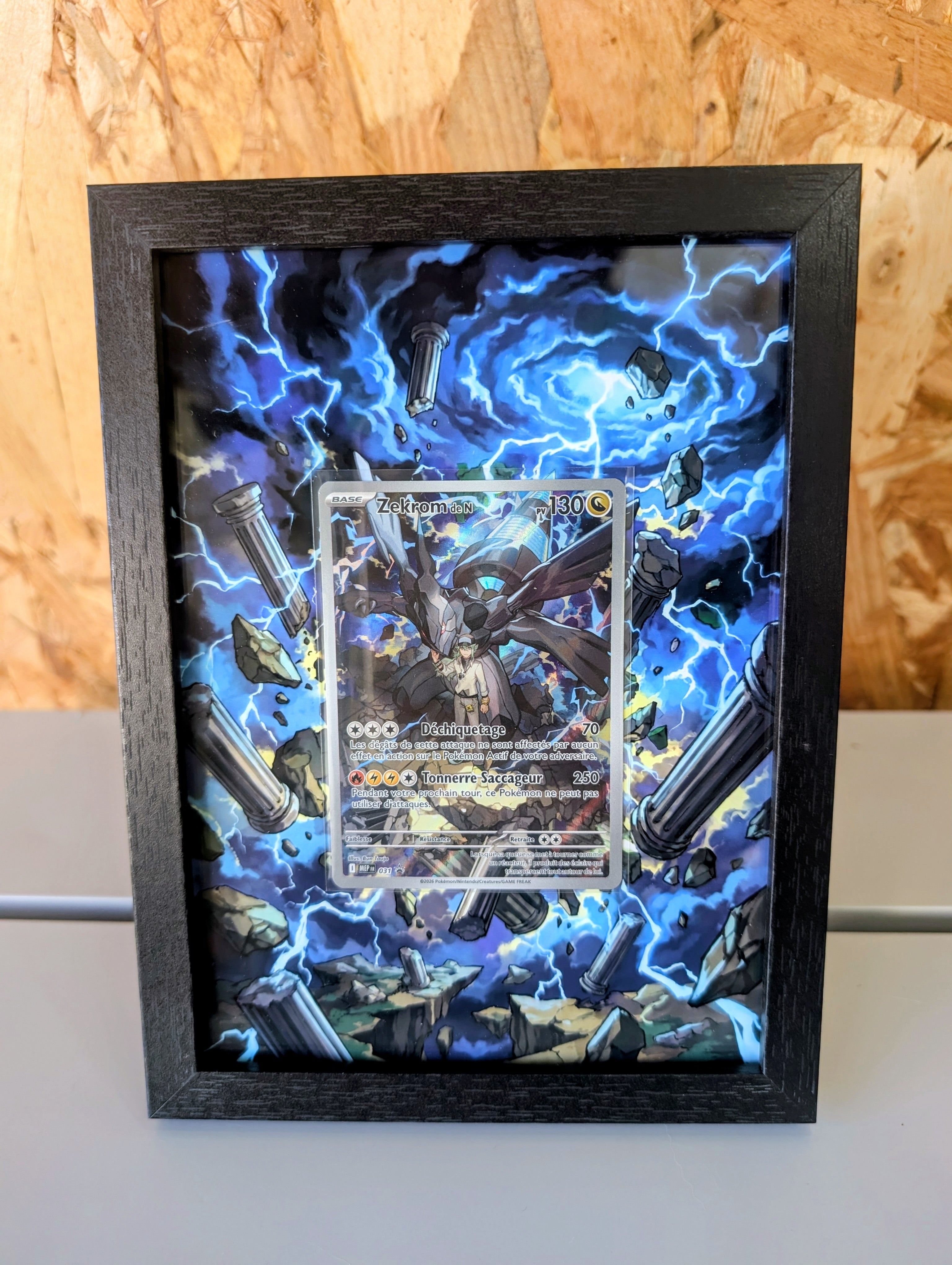 Cadre Pokemon MEP 031 / m2a 210 / Zekrom de N Promo / N's Zekrom + Carte incluse [FR]