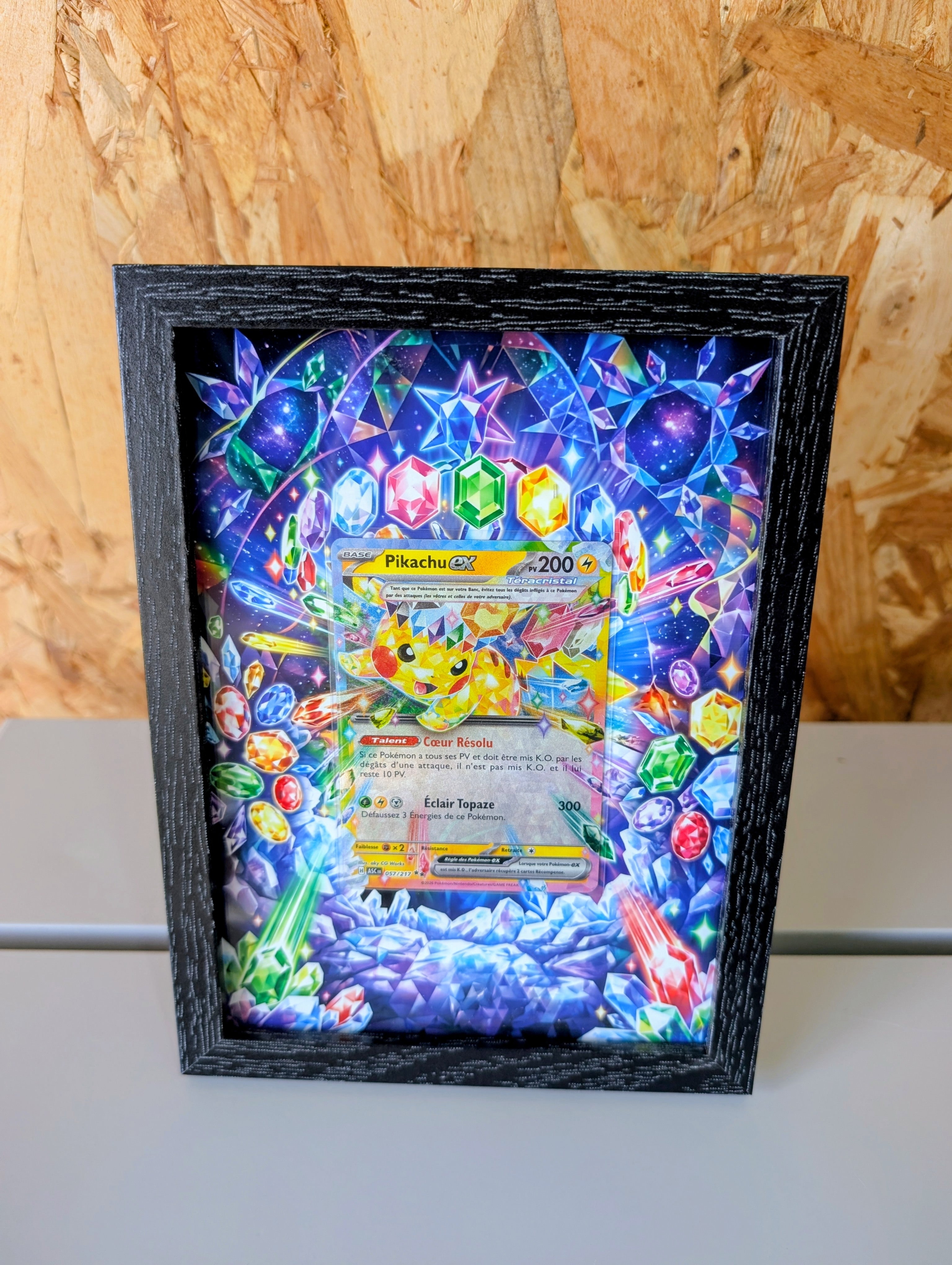 Cadre Pokemon ASC 057 / Pikachu + Carte incluse [FR]