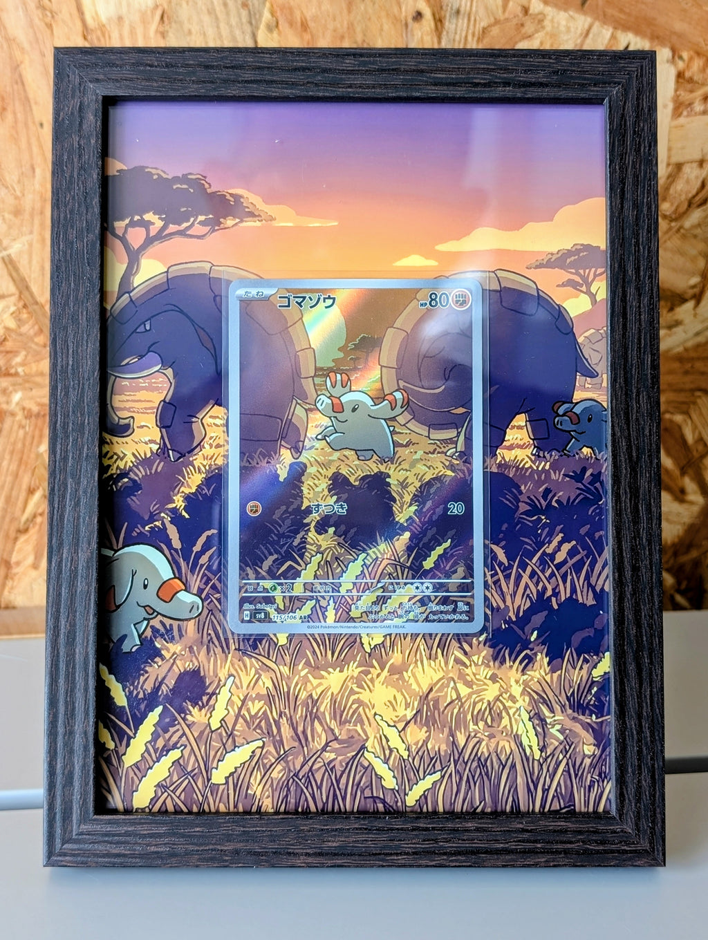 Cadre Pokemon sv8 115 / Phanpy + Carte incluse [JAP]