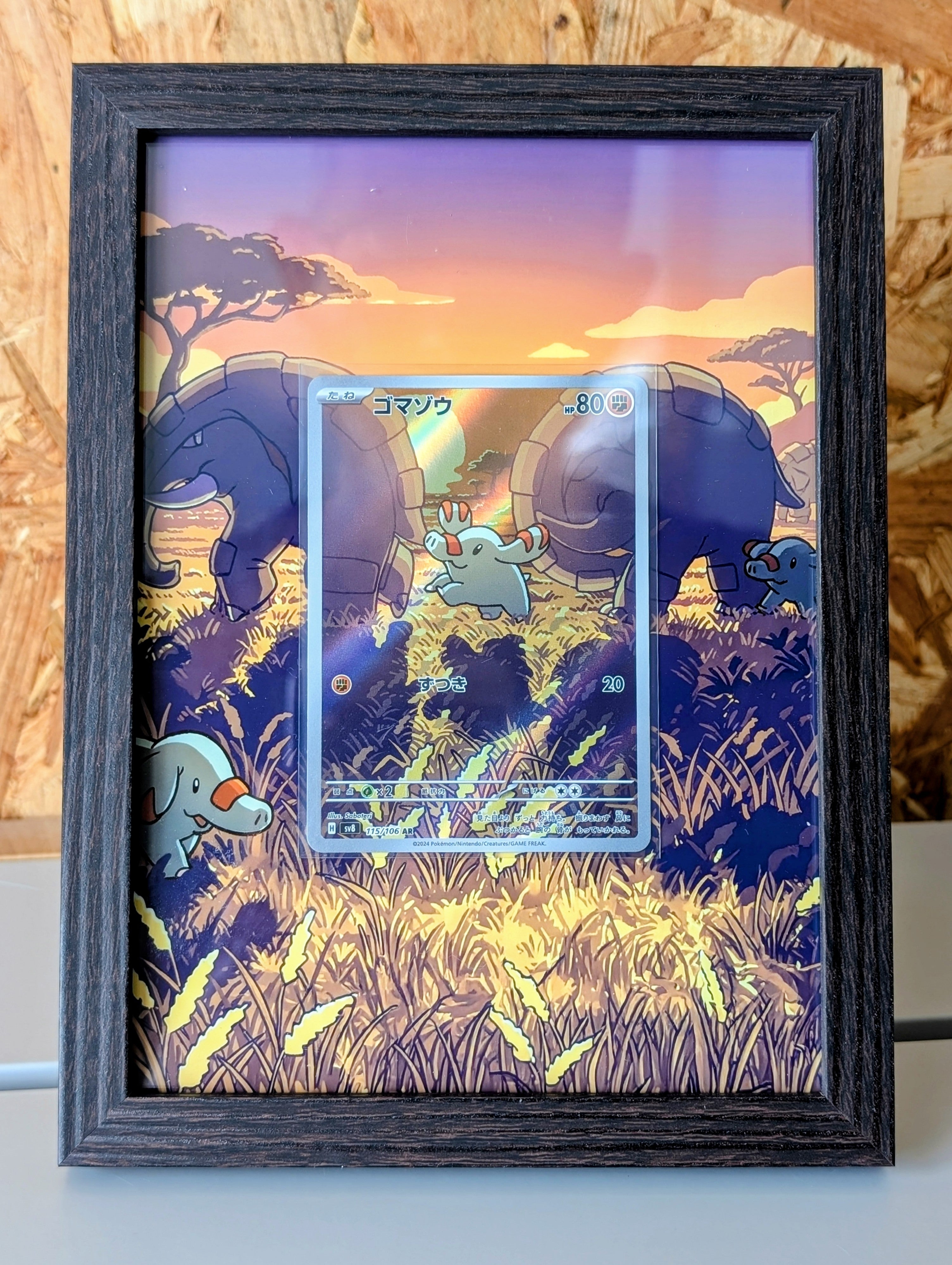 Cadre Pokemon sv8 115 / Phanpy + Carte incluse [JAP]