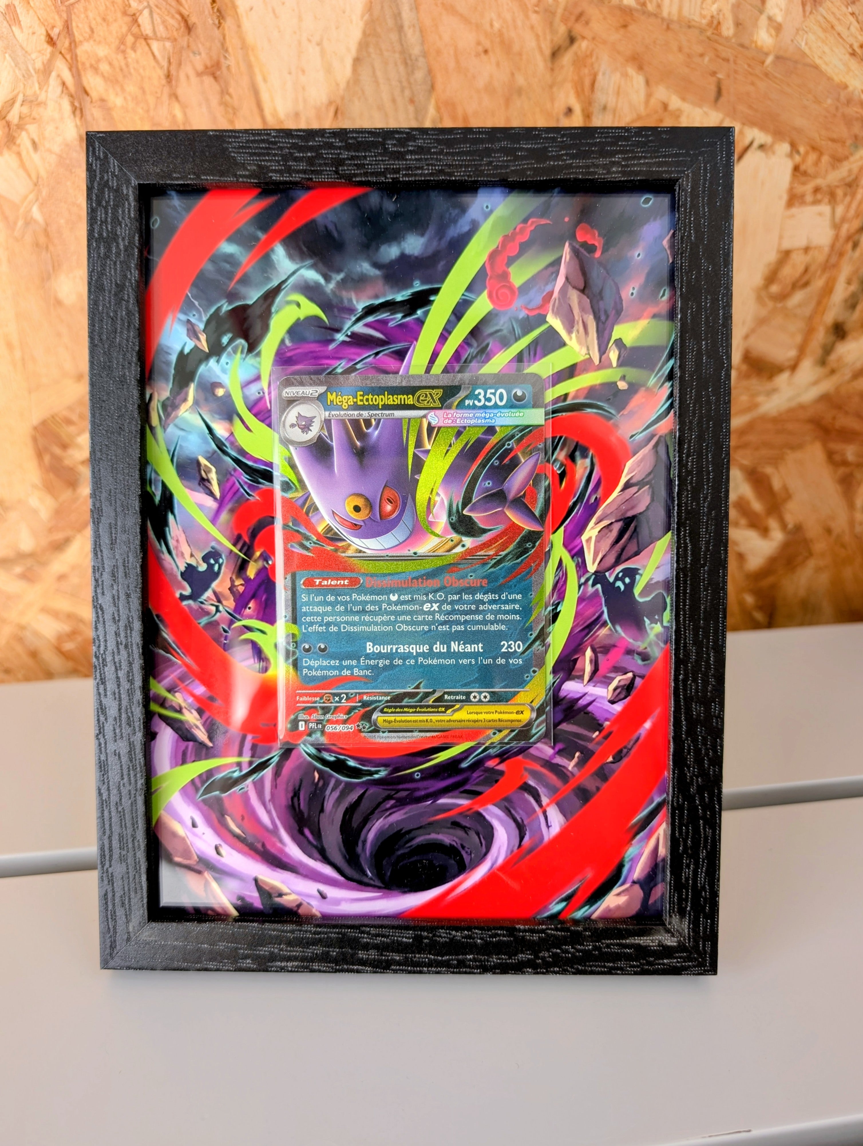 Cadre Pokemon PFL 056 / Méga Ectoplasma + Carte incluse [FR]