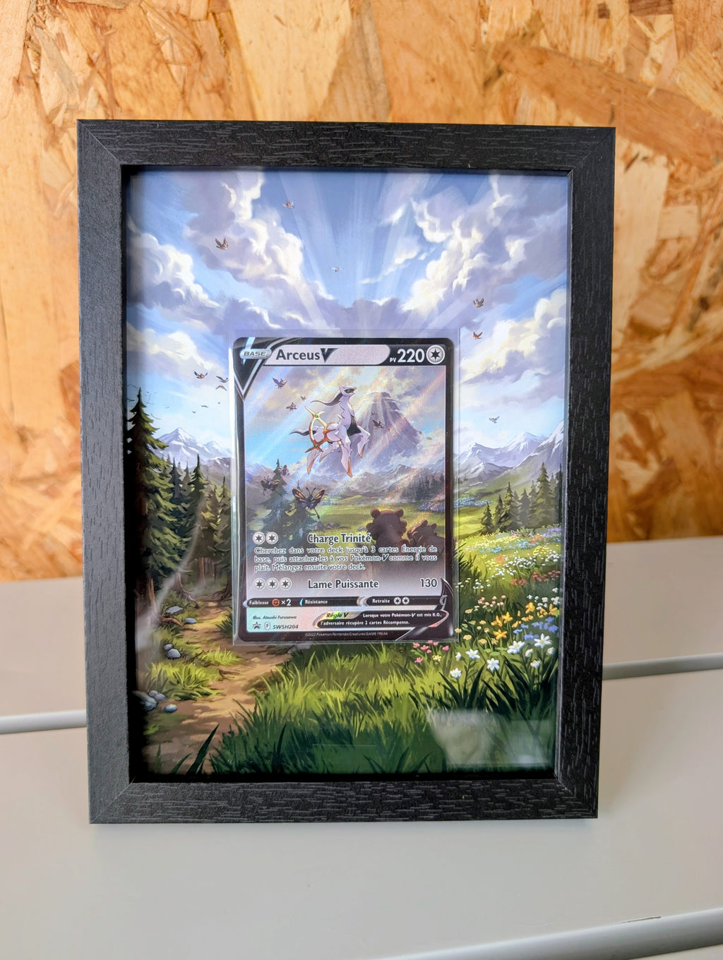 Cadre Pokemon SWSH204 / Arceus V + Carte incluse [FR]
