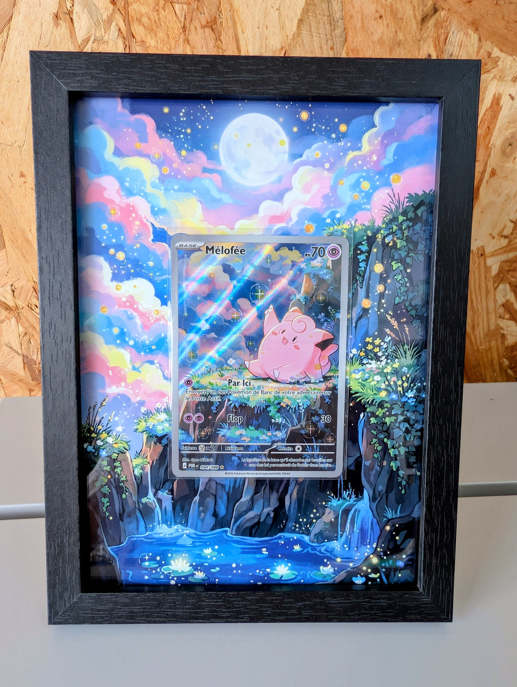 Cadre Pokemon POR 094 / Mélofée + Carte incluse [FR]