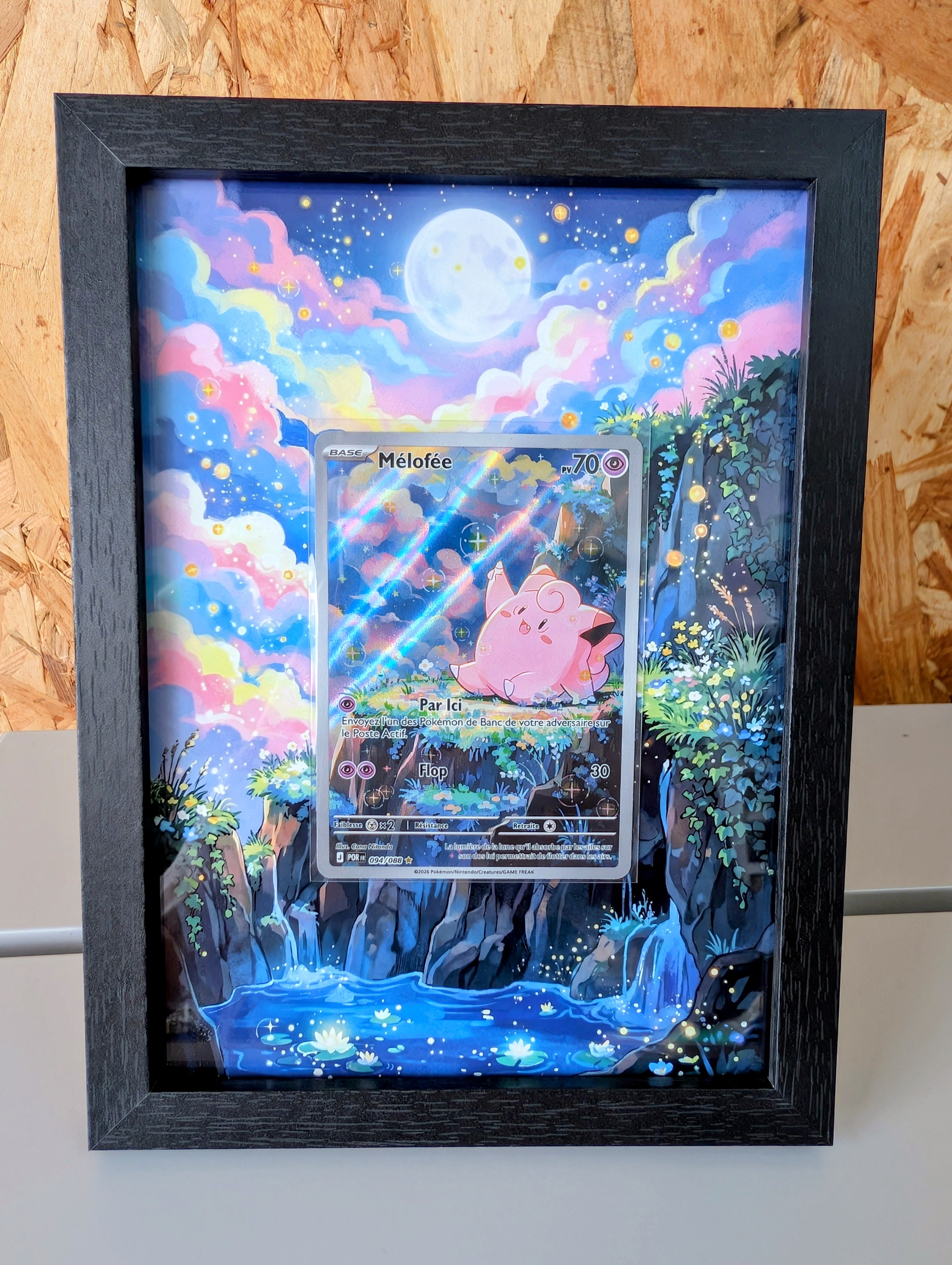 Cadre Pokemon POR 094 / Mélofée + Carte incluse [FR]