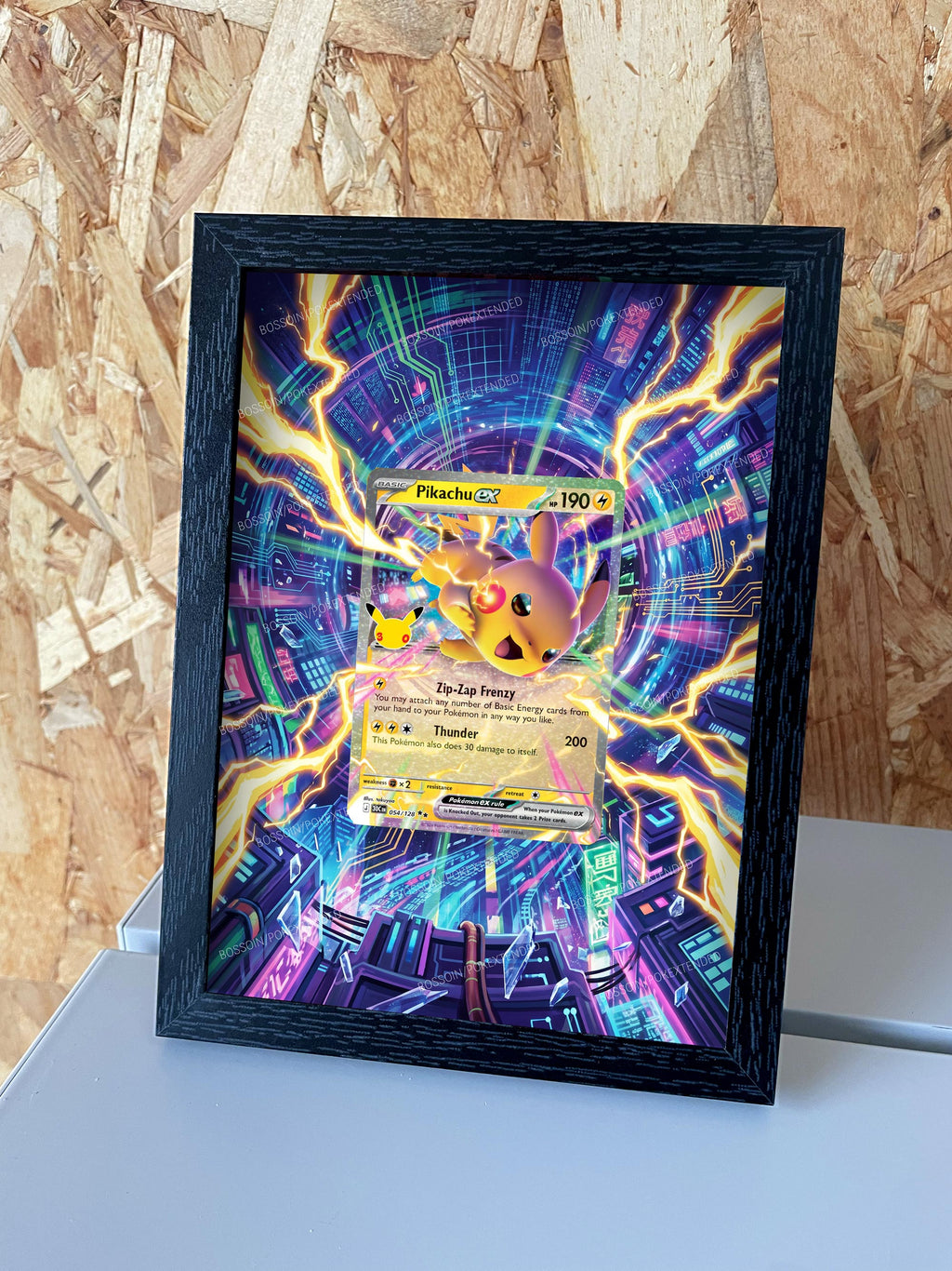 Cadre Pokémon Pikachu 054 30ans anniversaire