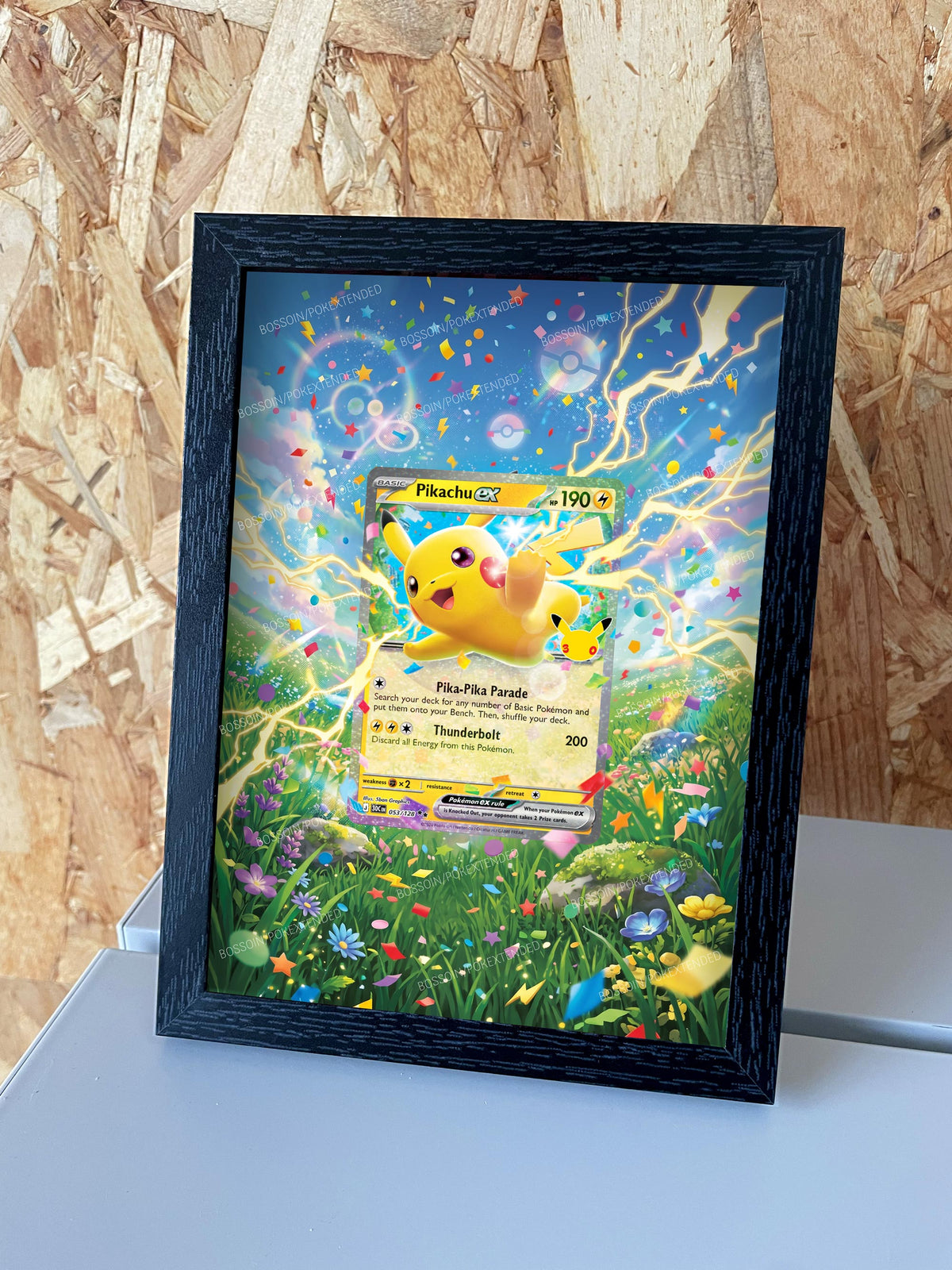 Cadre Pokémon Pikachu 053 30ans anniversaire