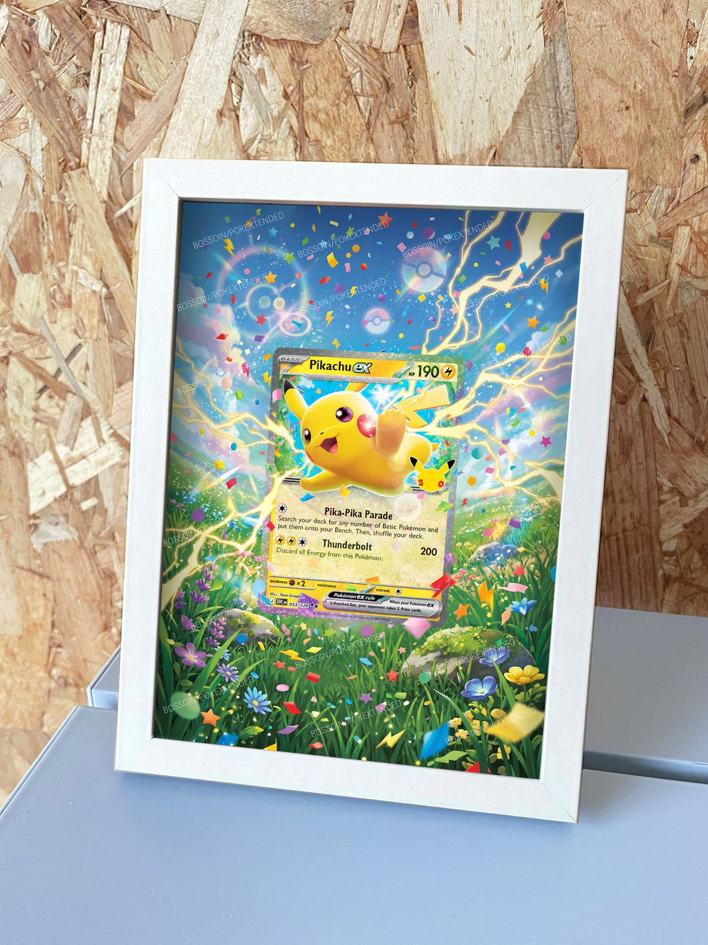 Cadre Pokémon Pikachu 053 30ans anniversaire