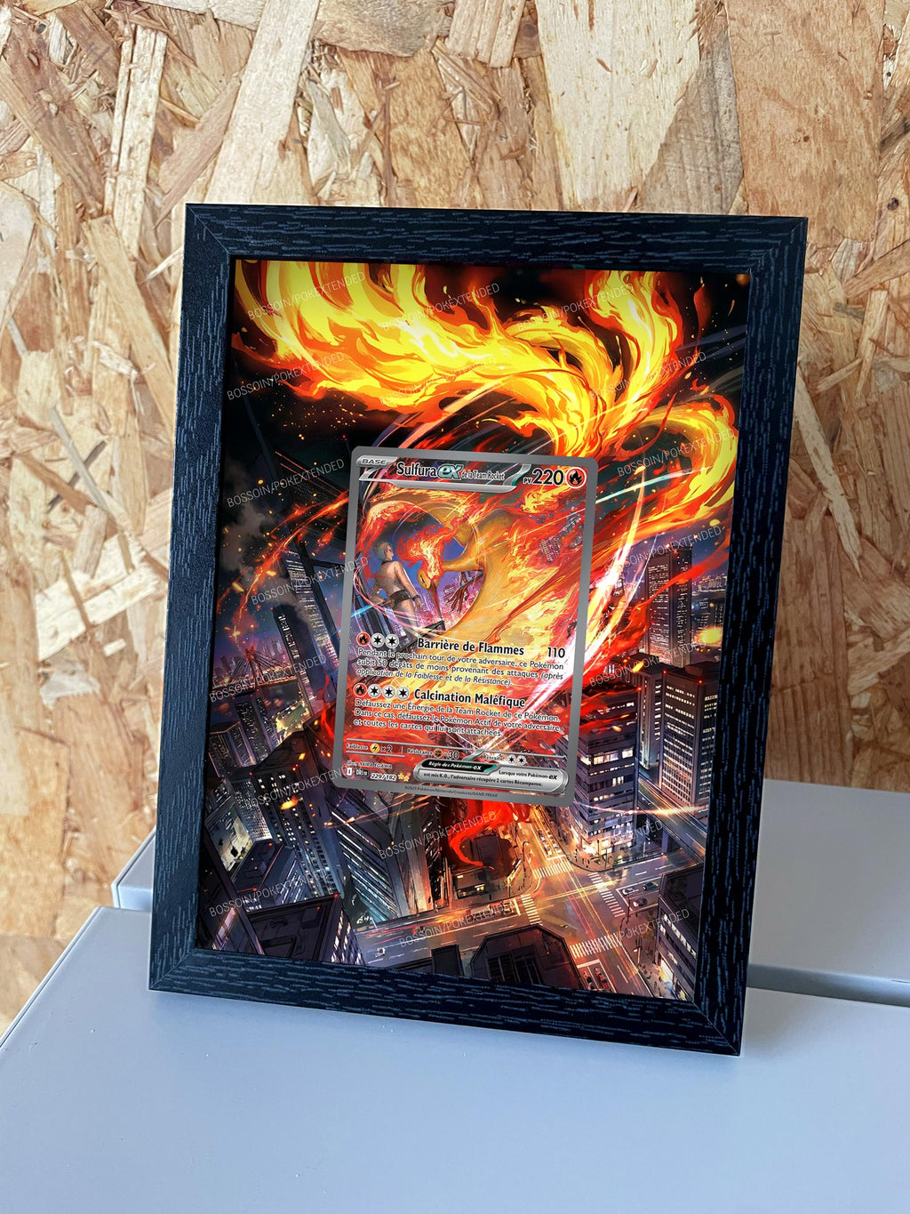 Cadre Pokemon DRI 229 / sv10 124 / Sulfura ex de la Team Rocket / Moltres