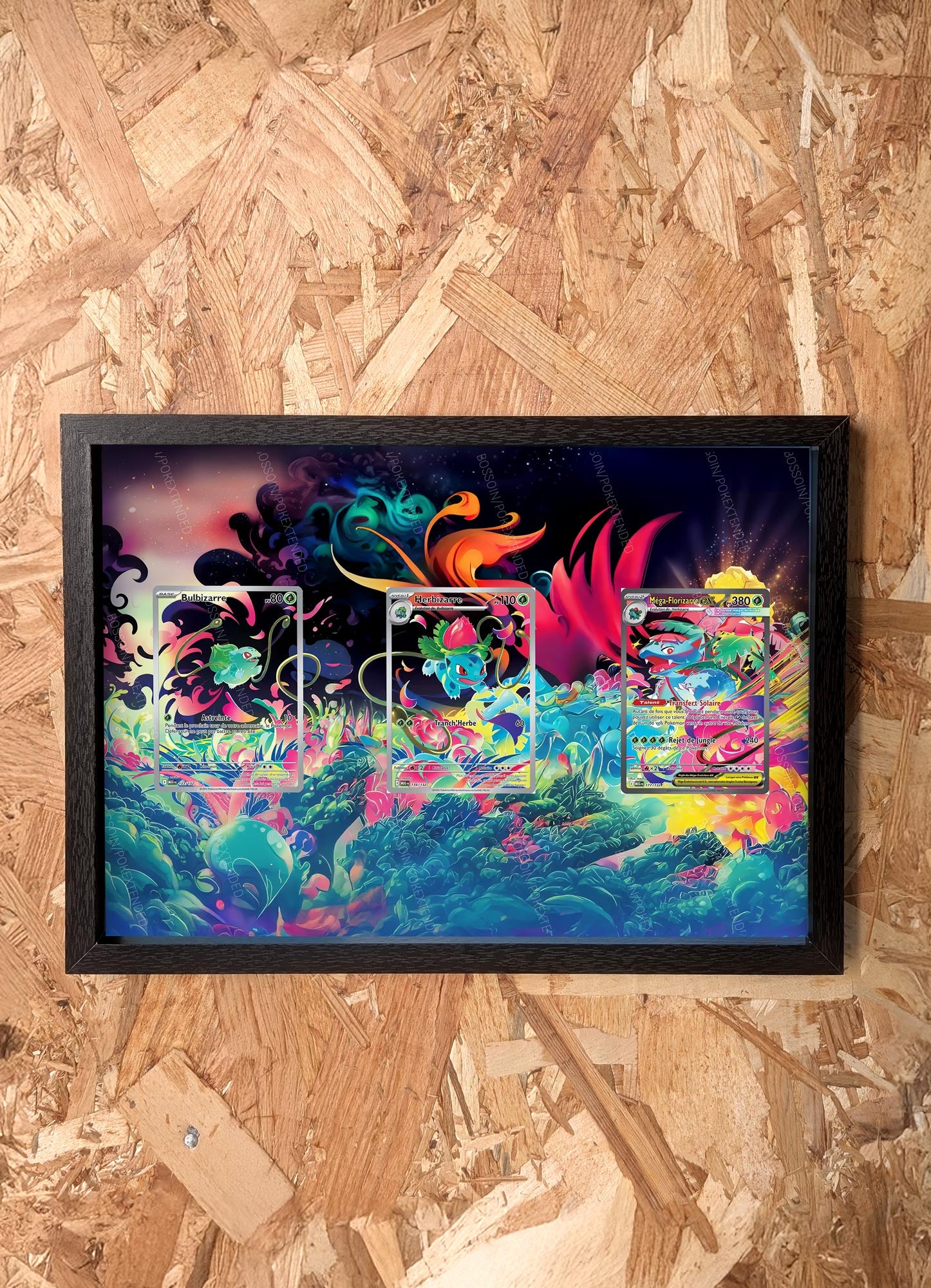 Pokemon Trio Frame MEG Bulbasaur 133 Ivysaur 134 Venusaur 177 / Bulbasaur Ivysaur Venusaur
