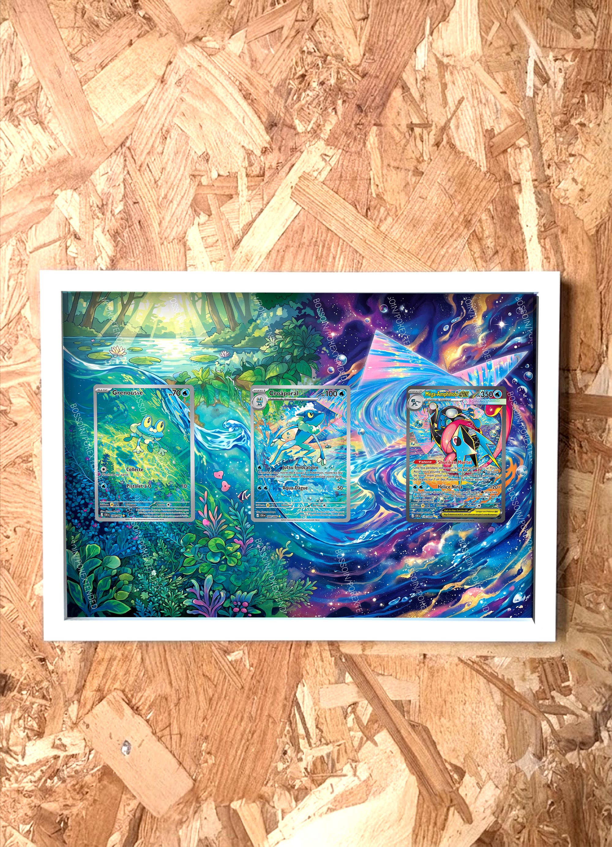 Pokemon Trio Frame MEG Bulbasaur 133 Ivysaur 134 Venusaur 177 / Bulbasaur Ivysaur Venusaur
