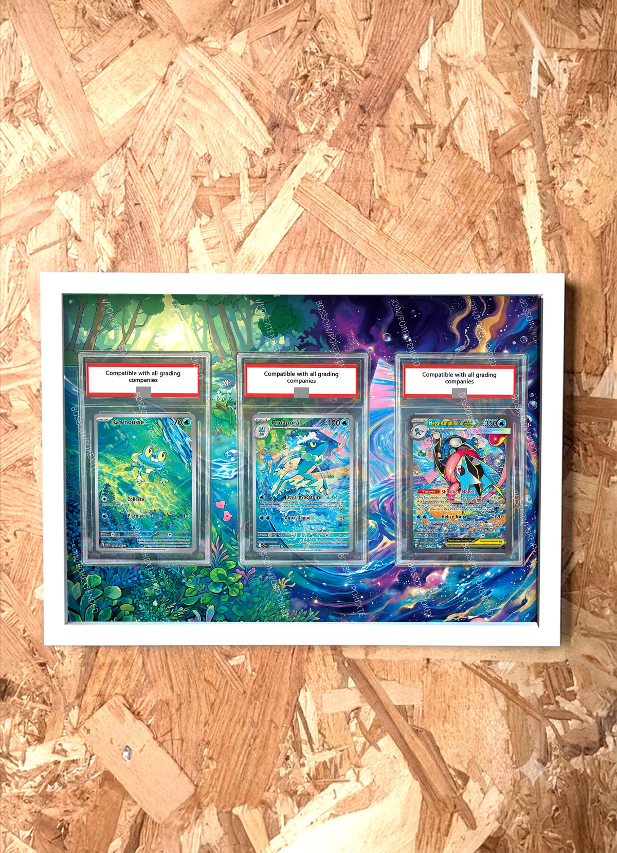 Pokemon Trio Frame MEG Bulbasaur 133 Ivysaur 134 Venusaur 177 / Bulbasaur Ivysaur Venusaur