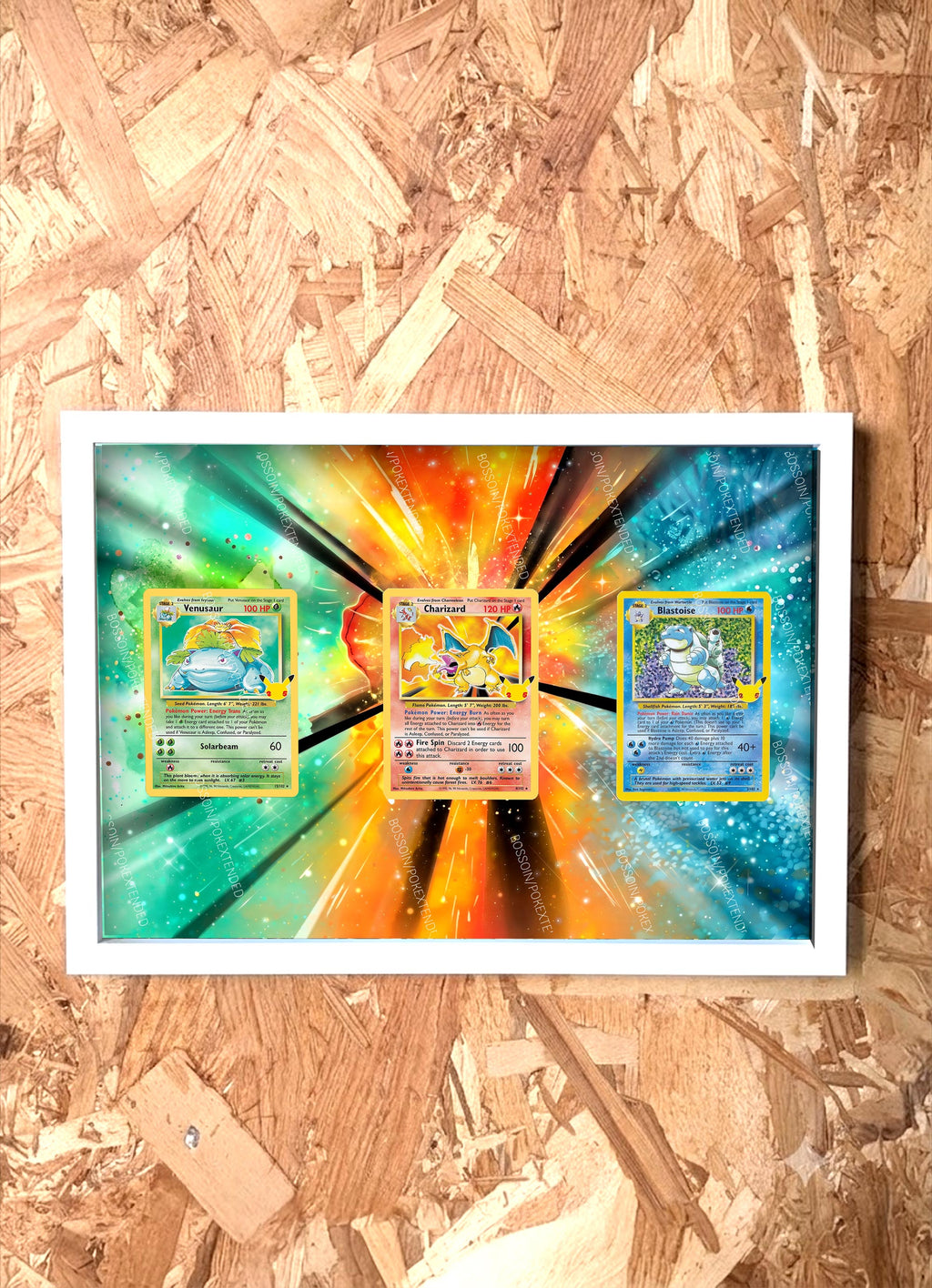 Pokemon Trio Frame MEG Bulbasaur 133 Ivysaur 134 Venusaur 177 / Bulbasaur Ivysaur Venusaur