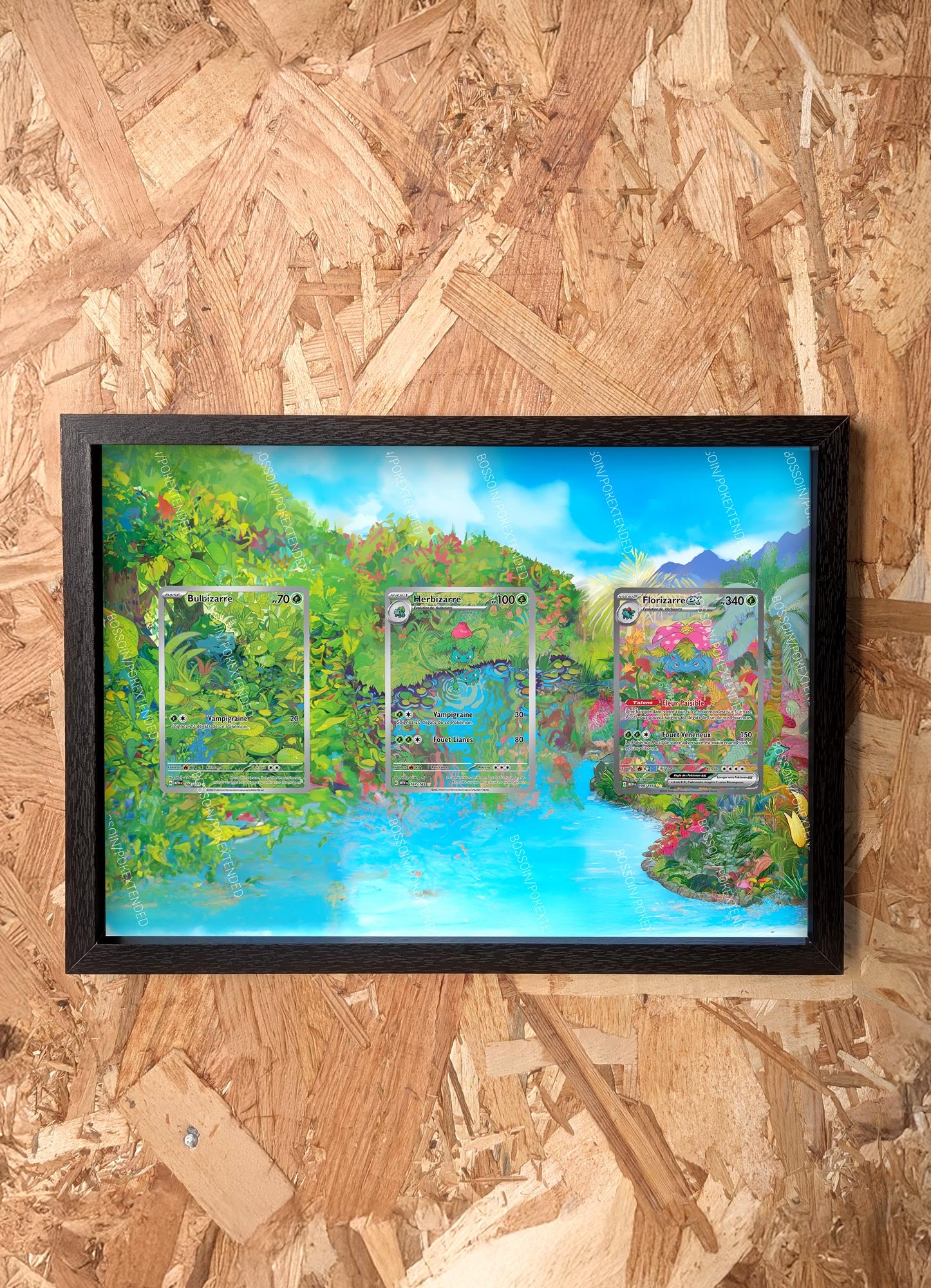 Pokémon Trio Frame 151 Bulbasaur 166 Ivysaur 167 Venusaur 198 / Bulbasaur Ivysaur Venusaur