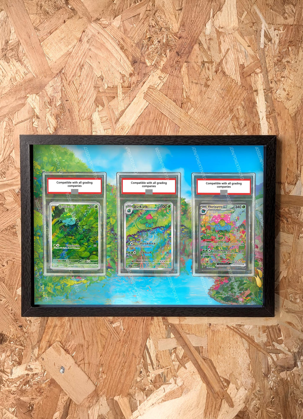 Cadre Pokemon Trio 151 Bulbizarre 166 Herbizarre 167 Florizarre 198 / Bulbasaur Ivysaur Venusaur