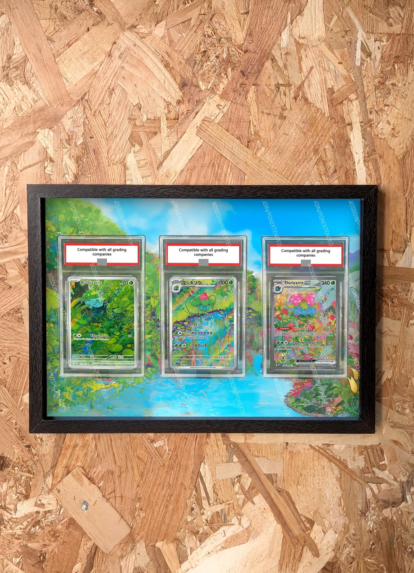 Pokémon Trio Frame 151 Bulbasaur 166 Ivysaur 167 Venusaur 198 / Bulbasaur Ivysaur Venusaur
